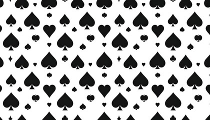 Repeating card suit pattern