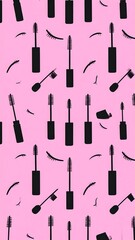 Repeating mascara pattern