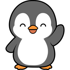 Cute Cartoon Penguin Illustration