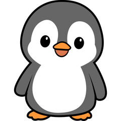 Cute Cartoon Penguin Illustration