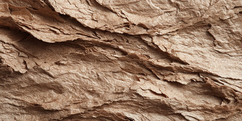 Brown natural stone texture layered surface geological rock background - AI generated