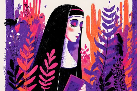 Saint bridget of sweden shown in classic robes perfect for faith sites and learning content
