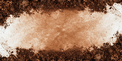 Brown soil texture background with rough natural earth surface and eco organic detail - AI generated