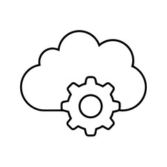 Silhouette of a present with a bow on transparent background