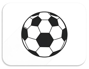 Obraz premium Soccer ball icon with modern and clean design on a white background