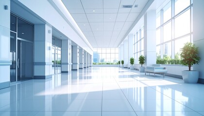Modern Hospital Building.