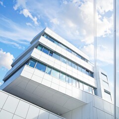 Modern Hospital Building.
