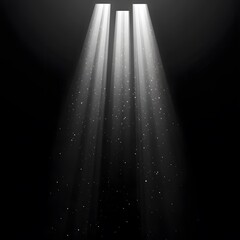 Dramatic Spotlight Rays Background Dark Studio Lighting Effect
