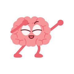 Cartoon Brain Character