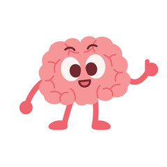 Cartoon Brain Character