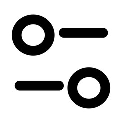 adjustment symbol icon isolated on white background