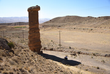 Hoodoo rock formation known as “Doodkesh-e Jen” in Mahneshan, Zanjan, Iran.
A 20-meter high...
