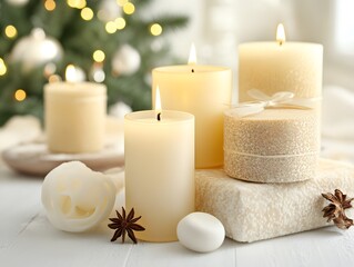 Scented Candles and Spa Items Christmas Decor