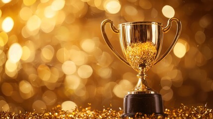 Golden trophy award
