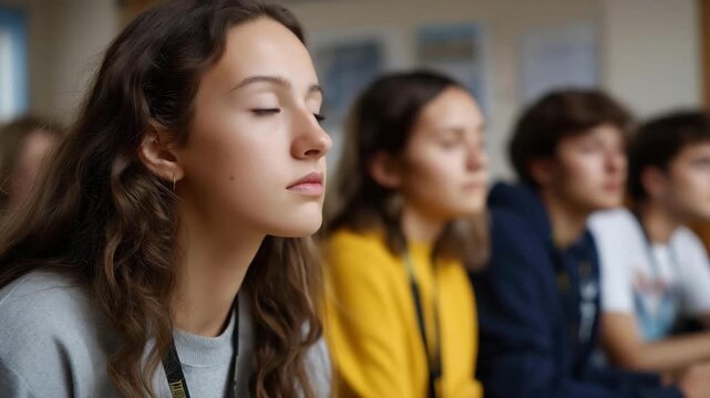 A group of engaged students attentively follows a lesson in a classroom, emphasizing the importance of education, focus, and collaborative learning experiences.