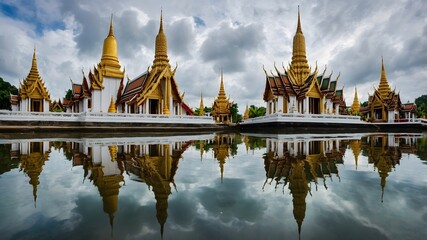 Golden Temple with Reflection