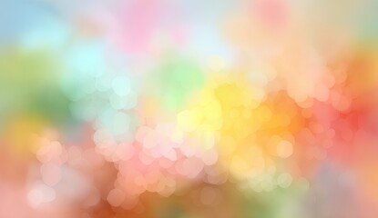 Fototapeta premium Colorful, pastel-toned blurred background with bokeh.