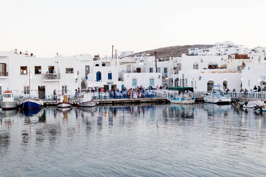 Naousa Paros Greek Island harbor