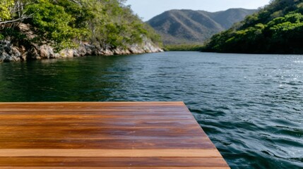 Serene wooden dock embraces tranquil lake, echoing whispers of Earth Day's reflection and Lake Baikal's mystical underwater ballet