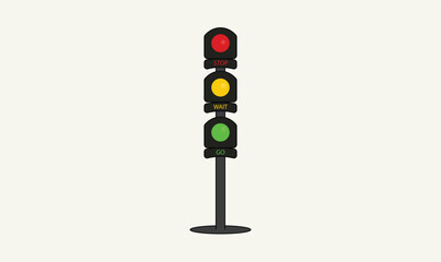 Traffic light vector