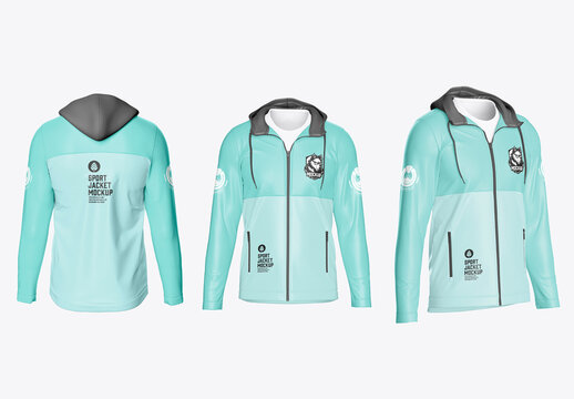 Sport Hoodie Jacket Mockup