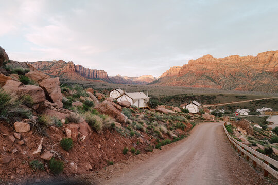under canvas, zion national park, utah, 