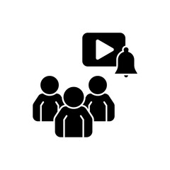 Icon a Subscriber, isolated against a clean background.