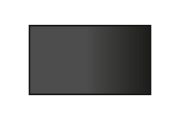 Dark modern Flat LCD TV monitor mockup PNG for design