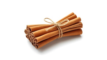 cinnamon sticks isolated on a white background