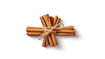 cinnamon sticks isolated on a white background