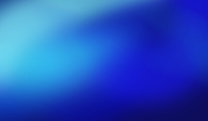 Blue color gradient abstract background with dark and light blue illustration blending blur backdrop for wallpaper, logo, banner, web design template