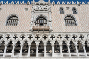 Palazzo Ducale gorgeous decoration, Venezia, Italy