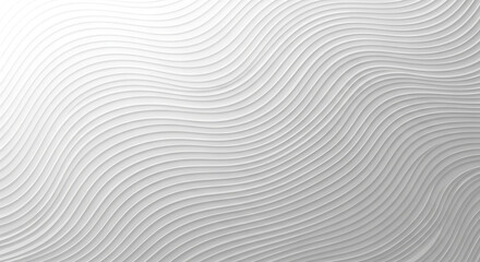 Subtle white wave pattern background texture