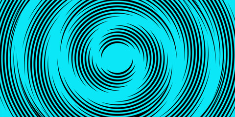 Abstract Blue Spiral Optical Illusion Background