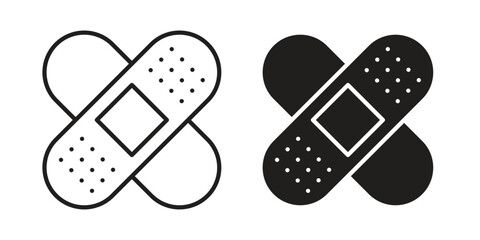 Band aid icon simple vector symbol