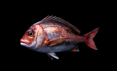 鯛のリアルイラスト