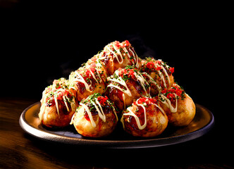 たくさんのたこ焼き