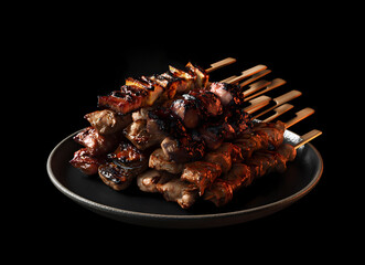 たくさんの焼き鳥