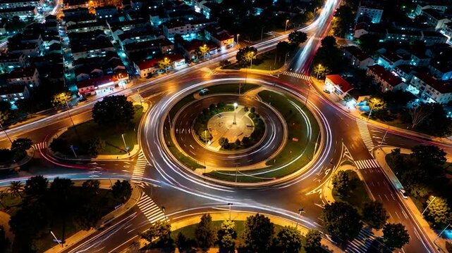 Time Lapse Video City Traffic