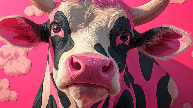 A vibrant seamless pattern has been created in Viva Magenta, the chosen Color of the Year