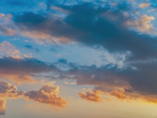 Fototapeta premium colorful sunset clouds