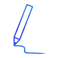 青い星空｜ペンと線