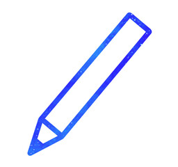 青い星空｜シンプルなペン