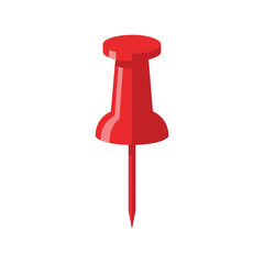 Bright red pushpin for reminders and organization needs, perfect for bulletin boards and office spaces