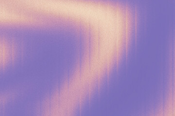 Broad lilac field crossed by peach ivory light trails, evoking translucent fabric and calm motion.