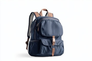 Naklejka premium School Backpack Standing Upright 