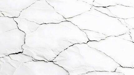 Abstract White Cracked Paper Texture Background