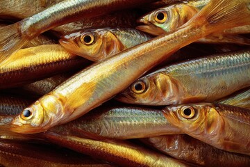 Lent Menu. Smelt Fishes Preparation for Easter Holiday Cookery