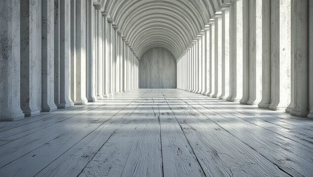 Grey aluminium composite panels serve as the background for an architectural design concept incorporating vertical stripes of metal alloy cladding
