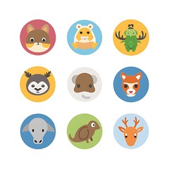 set of zodiac signs of zodiac